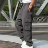 Pantalões Cargo Masculinos Verão 2026 Amazon Transfronteiriços Calças Longas Casuais Retas Largas Masculinas Europeias e Americanas