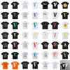 Camiseta de Manga Corta Big V Chao Brand Reflective Smoke Angel FRIENDS Edison Chen Yibo Wang Chao High Street VLONE Big V