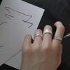 Anillo de plata de ley 925 con diseño de lámina de estaño de moda europea y americana, minimalista, simple, ensanchamiento y fino, junta de anillo