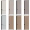 Puerta Maciza de Madera Pura, Juego Acero-Madera, Puerta Plana Insonorizada, Puerta Ecológica de Madera para Hotel Comercial al por Mayor