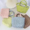 Bolso Coreano Dulce y Sencillo Bolso de Compras de Empalme de Nicho Gran Capacidad Bolso de Mano Portátil Bolso Tote para Mujer