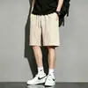 Pantalones Cortos Deportivos Finos de Verano para Hombre, Sueltos y Transpirables de Seda de Hielo, Pantalones Casuales Nuevos hasta la Rodilla para Comercio Transfronterizo