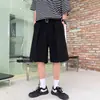 Bermuda de Terno Branca para Homens no Verão, Estilo Leve e Maduro Roupa Masculina Estilo Coreano, Calça Casual de Seda Gelada de Alta Qualidade