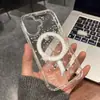 Capa de celular Urso Dormindo, adequada para Apple 17 Pro Max, 16 Pro, 15 Plus, cobertura total, adsorção magnética para iPhone 14 e 13