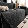 Funda de sofá de terciopelo jacquard color crema, cojín de asiento de felpa para otoño e invierno, funda de sofá de cobertura total, manta para uso doméstico