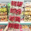 Espetinhos Divertidos de Crataegus Candido em Açúcar Branco, Presilhas de Cabelo Temáticas de Comida para Crianças, Brinquedos Fofos e Modernos, Grampo de Cabelo para Franja de Menina