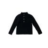 Tejidos Suaves para Niñas Primavera y Otoño 2025 Nuevo Estilo Bebé Negro Suave Ceroso Versátil para Niños Prendas de Punto Base