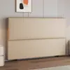 Cabeceira Estilo Minimalista Moderno Extremamente Estreita, Vendida Separadamente, Painel de Encosto em Madeira Maciça, Cabeceira Integrada de Chão Estofada Macia, Couro de Garra de Gato, Outros
