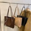 Bolsa Grande Capacidade Feminina 2024 Nova Sensação de Alto Padrão Nicho Bolsa de Ombro Bolsa Tote para Aula e Trajeto de Estudantes Universitários