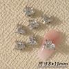Accesorios para Uñas Starry Love Decoraciones Inferiores con Forma de Corazón de Aleación de Cristal Starburst Diamantes de Cristal Diamantes de Estrella Dulce y Delicado