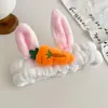 Diadema de Peluche para Otoño e Invierno, Diadema Especial con Presión para Lavarse la Cara y Aplicarse Mascarilla, Coleta, Accesorio para el Cabello de Pato Amarillo, Cueva para el Cabello