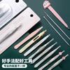 Pinzas para cejas biseladas de acero inoxidable Yousha pinzas para cejas portátiles para principiantes herramienta de maquillaje para recortar cejas pinzas para cejas herramienta de maquillaje de belleza YN014