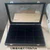 Caja Negra a Prueba de Polvo con 18 Compartimentos para Joyas, Collares, Anillos, Pendientes, Pulseras y Artículos de Colección, con Tapa