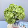 Hortensia artificial grande de 5 ramas, flores artificiales para bodas, ramo de novia de hortensias, venta al por mayor transfronteriza de hortensias artificiales