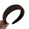 Diadema de Terciopelo Esponjoso con Estampado de Leopardo Combinación Moda Alta Presión Craneal Diadema para el Cabello Pinza para el Cabello de Mujer de Gama Alta Accesorios para el Cabello Estilo Nuevo