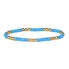 Suministro Comercio Electrónico Transfronterizo Pulseras de Moda Europeas y Americanas Joyería Estilo Indio Cuentas de Arroz Coloridas Pulseras de Cuentas de Acero Inoxidable