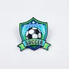 Broche Metálico Criativo de Futebol Medalha de Lembrança Personalizada da Copa do Mundo Acessórios de Decoração para Roupas de Meninos Mochilas Insígnia