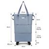 Bolsa de Viaje Universal con Ruedas para Mujer, Bolsa de Equipaje de Gran Capacidad, Ligera y Plegable, Maleta Trolley de Almacenamiento con Polea, Bolsa de Equipaje Facturado