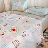 Manta de Hielo de Seda de Verano Linda de Gato Kt para Niños, Adecuada para la Siesta en el Jardín de Infancia, Núcleo de Manta Delgado, Lavable a Máquina