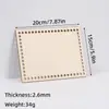 Lascas de Madeira Cortadas a Laser com Furos, Placa de Madeira, Tiras de Tecido, Cesta, Base de Madeira, Base de Madeira Crochê à Mão, Placa de Tecelagem DIY