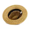 Sombrero de sol para viajes al aire libre para hombres y mujeres de primavera y verano, nuevo sombrero de paja jazz tejido a mano LSGCMDJS019