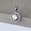 Moderna Versátil Famosa na Internet Feminina Estilo Japonês e Coreano Gola Curta Simples Versátil Pingente de Cristal Rubi Diamante Colar de Zircônia