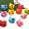 Fábrica em estoque atacado camisola infantil KT gato dos desenhos animados botão de pé artesanal DIY colorido gato botão de plástico