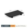 Vajilla de melamina A5 plato para olla caliente negro creativo plato para barbacoa barbacoa imitación porcelana plato rectangular para carne tazón comercial