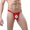 Fabricantes de Panties Sexy al por Mayor Hombres Sexy Transparente Transpirable Cuadros Tanga 3023