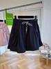 Shorts de Secagem Rápida Feminino Verão Fino 2025 Novo Roupa Externa Emagrecimento Visual Solto Perna Larga Cordão Cintura Alta Linha A Calça Casual