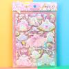 Pegatina de Vestido de Encaje de Princesa de Doble Capa Grande Pegatina 3D Dibujos Animados Infantiles Algodón Burbuja Educación Temprana Pegatina para Niña