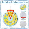 Nuevos materiales didácticos de fieltro para educación temprana infantil, dial del tiempo, juguete DIY para jardín de infantes, barómetro al por mayor