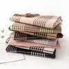 Bufanda de Moda de Alta Gama Otoño e Invierno, Chal de Cuadros Grandes, Bufanda Larga Gruesa Cálida para Pareja, Bufanda Larga Melard para Mujer