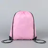 Bolsas de Poliéster 210D con Cordón para Venta al por Mayor Transfronteriza en Stock, Bolsas de Poliéster con Cordón Personalizadas, Bolsas para Eventos de Maratón