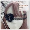 Halloween Doce e Máscara de Olho Cruz Punk Legal Lolita Estilo Gótico Sombrio Acessórios Cos de Laço Infantil