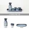 Juego de Cerámica Estilo Japonés para Sake con Calentador, Vasos para Shochu, Vino Blanco, Vino Amarillo, Licores y Decantador