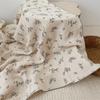 Toalla de gasa de algodón puro de Amazon, manta de hilo de doble capa, clase A, manta para la siesta del bebé, toalla de baño absorbente, estilo Ins, transfronterizo