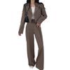 Blazer Cor Camelo para Mulheres, Primavera e Outono de 2026, Tamanho Petite, Novo Estilo Coreano da Moda, Jaqueta Casual de Terno Versão Coreana para Mulheres
