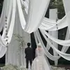 Fondo de Escenario de Gasa de Boda Translúcida, Permite el Paso de la Luz pero No es Transparente, Gasa de Chifón Blanca para Decoración de Techo de Boda