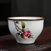 Caneca Jianzhan da Fornalha Ru Caneca de Chá Caneca para Degustação de Chá Padrão Rachado Pode Ser Cultivado Caneca Única Caneca do Anfitrião Tigela de Chá Caneca de Chá Gongfu Presente de Festival