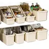 Caja de Almacenamiento para Ollas, Caja Organizadora, Almacenamiento de Tapas de Ollas y Condimentos, Almacenamiento en Gabinete Debajo del Fregadero, Estante de Almacenamiento, Estante de Almacenamiento Debajo del Fregadero