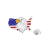 Nuevo Broche del Día de la Independencia Americana, Insignia de Aleación con Letra Inglesa Personalizada, Decoración Versátil para el Día de la Independencia Americana