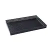 Adorno de Bandeja de Rejilla de Metal Negro Estilo Nórdico Minimalista Moderno Europeo para Decoración de Casa Modelo y Oficina de Ventas Liquidación