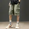 2025 Verano Nuevo Pantalones Cortos Cargo Multibolsillos para Hombre Modernos Ins Sueltos Rectos Casuales Deportivos