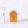 Novo Produto Transfronteiriço Micro Paisagem Casa de Natal Inclinada Boneco de Neve Boneca Acessórios de Decoração DIY Pequenos Enfeites de Natal
