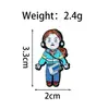 Insignias Lindas de Personajes de Dibujos Animados de Europa y América, Broches Decorativos Creativos de Aleación Esmaltada para Ropa, Accesorios Versátiles para Mochilas, En Stock