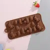 Em estoque forma de bolo transfronteiriça multiestilo silicone forma de chocolate amor animal forma de assar fácil de desenformar
