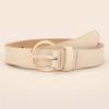 Amazon novo cinto feminino liga fivela de pino coreano simples cinto all-match