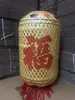 Adereços de Fotografia Lanternas de Bambu Tecidas Estilo Chinês Estilo Antigo Lanternas de Papel de Óleo Estilo Antigo Lanterna de Personagem de Alegria de Casamento Z Lanternas de Papel Feitas Sob Medida