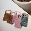 Funda de teléfono estilo Ins, nicho con estampado de leopardo para iPhone 18 Pro Max, Apple 17 y 16/15, con un diseño personalizado de lámina dorada inspirado en Europa y América